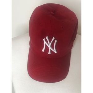 New York Yankees Red Adjustable Dad Hat- 47 Brand